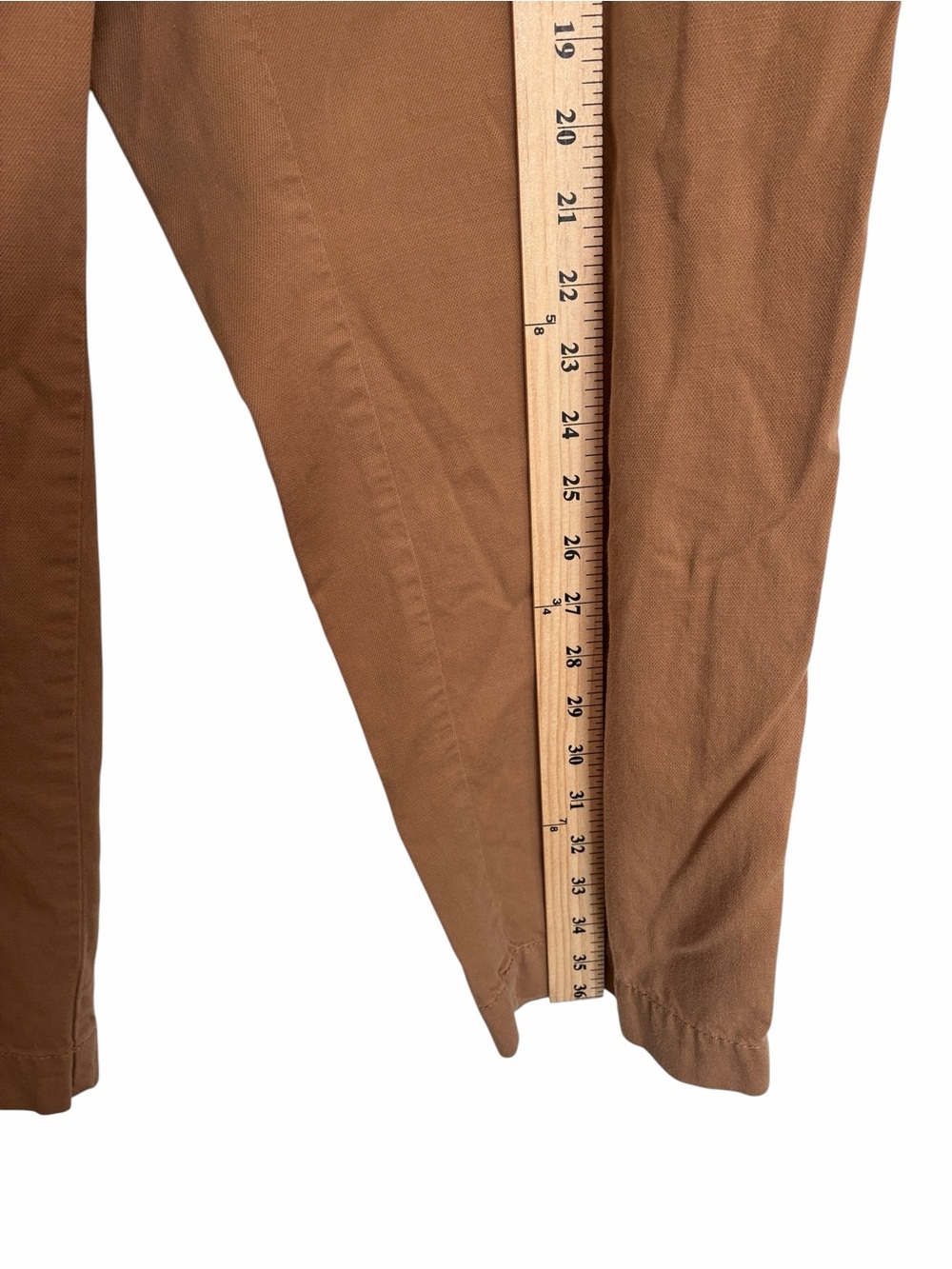 Talbots Women's relaxed fit Cargo Pants in Brown elastic back - Picture 3 of 6